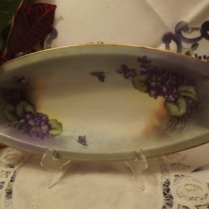 Antique Hand-Painted Bone China Noritake Dish